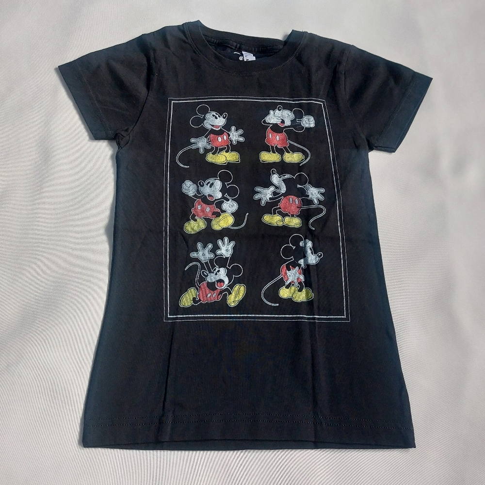 Disney Mickey And Friends Action Poses Print t-chirt Black Size L
